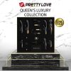 luxury set queens luxury collection with 12 toys black and 18k gold