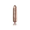 Vibrating Bullet Frosted Fleurs Crystal Rose Gold