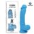 realistic dildo liquid silicone dual layer 8 blue