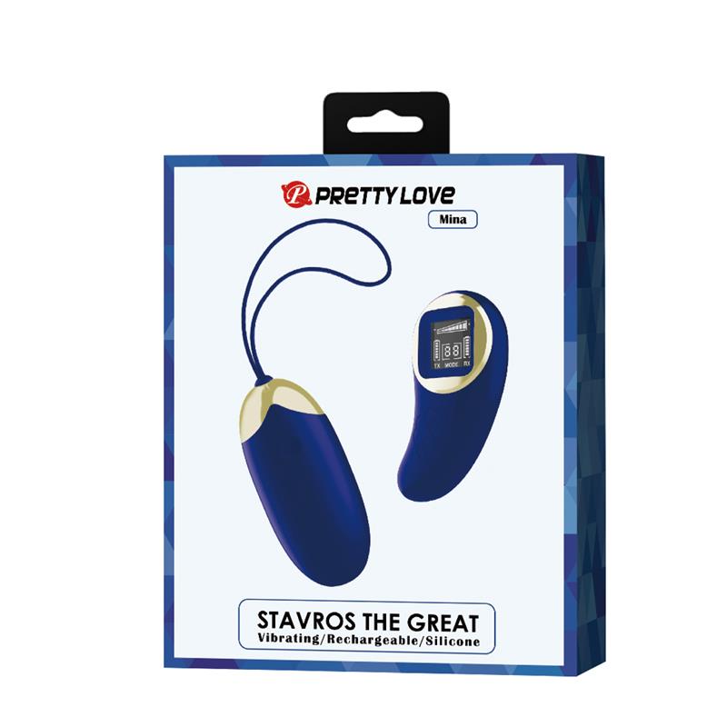 Mina Vibrating Egg with Digital Screem Remote control Blue - Image 9