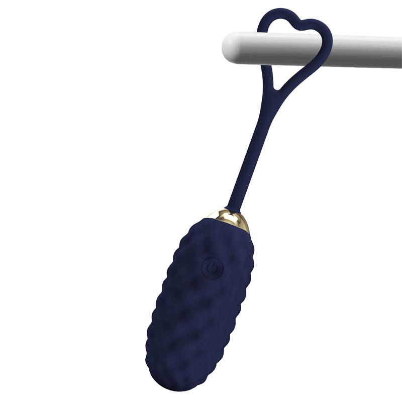 Vivian Vibrating Egg with Digital Screen Remote Control Blue - Image 5