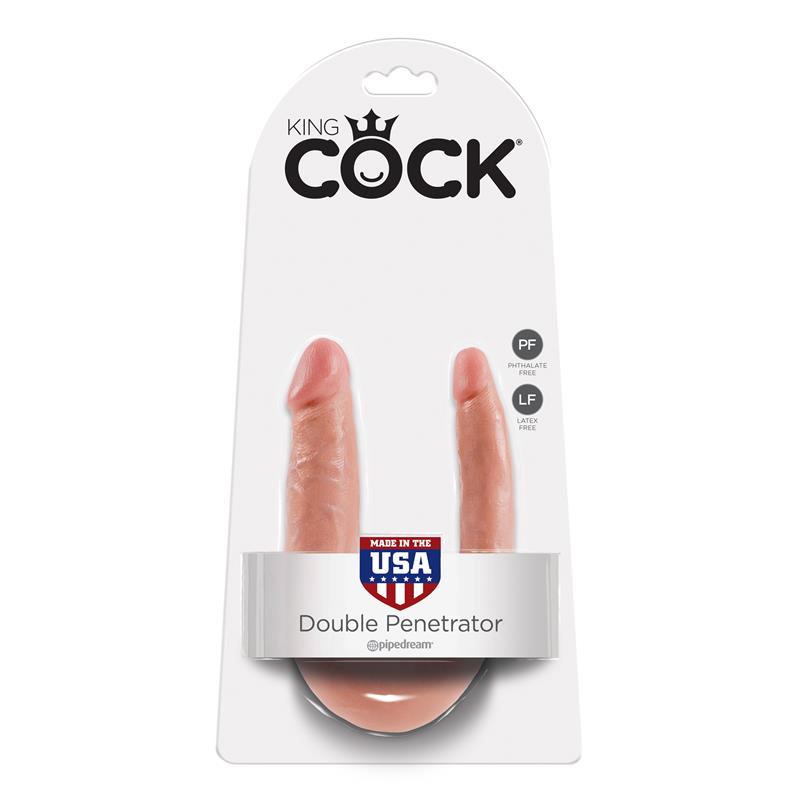 King Cock Double Penetrator Cock Small 5 - Flesh - Image 8