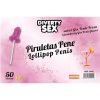 50 penis-shaped lollipops gin tonic-strawberry flavor 10% alcohol 50 penis-shaped lollipops gin tonic-strawberry flavor 10% alcohol