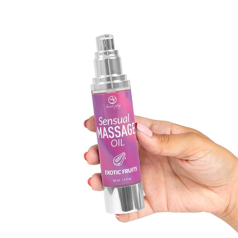 Sensual Massage Oil Exotic Fruits 50 ml. Sensual Massage Oil Exotic Fruits 50 ml. - immagine 3