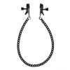 Adjustable nipple clamps with black chain