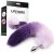 Anal Plug Purple and White Foxy Tail Size S