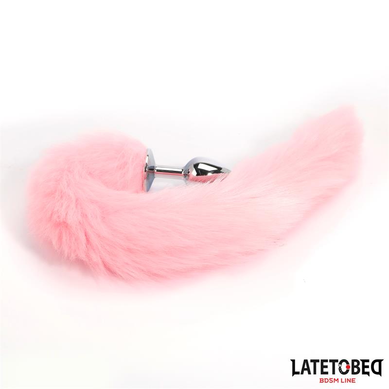 Anal Plug with Fox Tail Pink 40 cm Anal Plug with Fox Tail Pink 40 cm - immagine 4