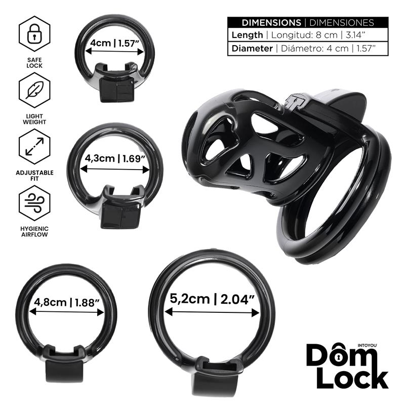 Block Chastity Cage with Internal Lock Block Chastity Cage with Internal Lock - Image 3