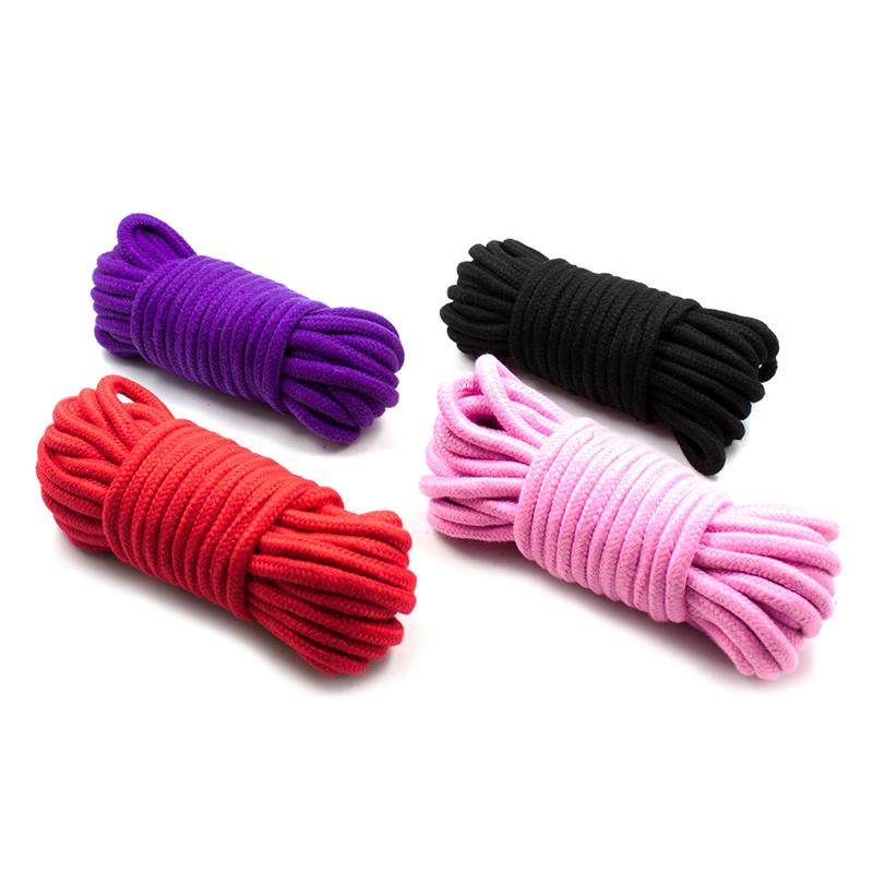 Corda di cotone per bondage, 10 metri, rossa Corda di cotone per bondage, 10 metri, rossa - immagine 3