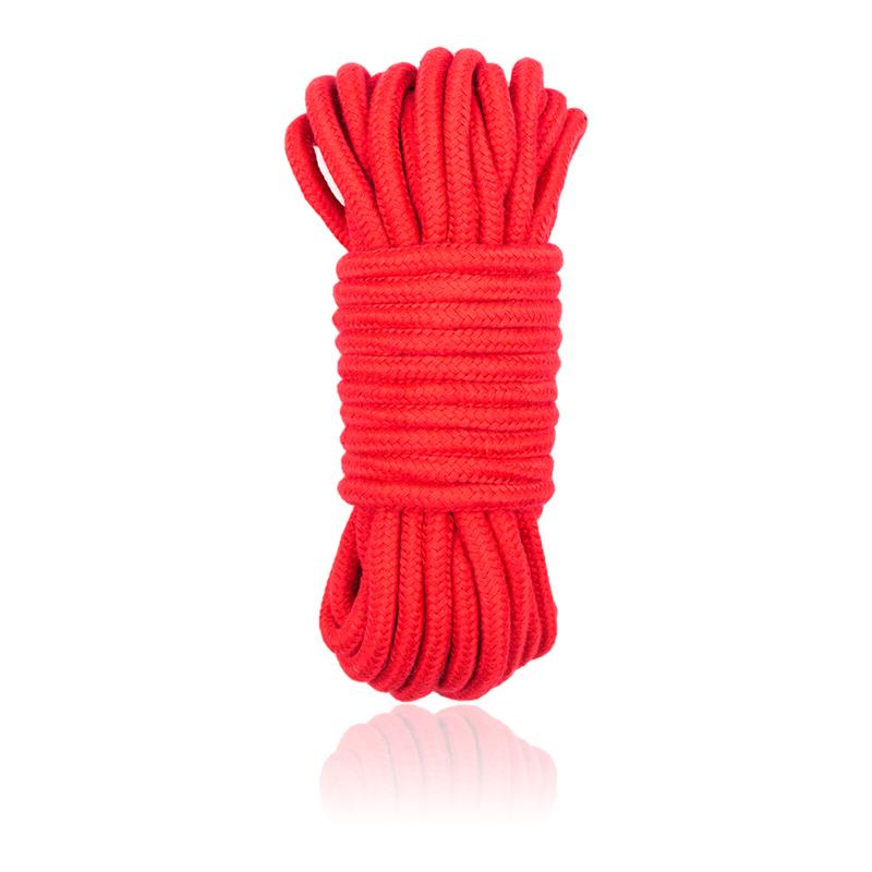 Corda di cotone per bondage, 10 metri, rossa Bondage Cotton Rope 10 Meter Red