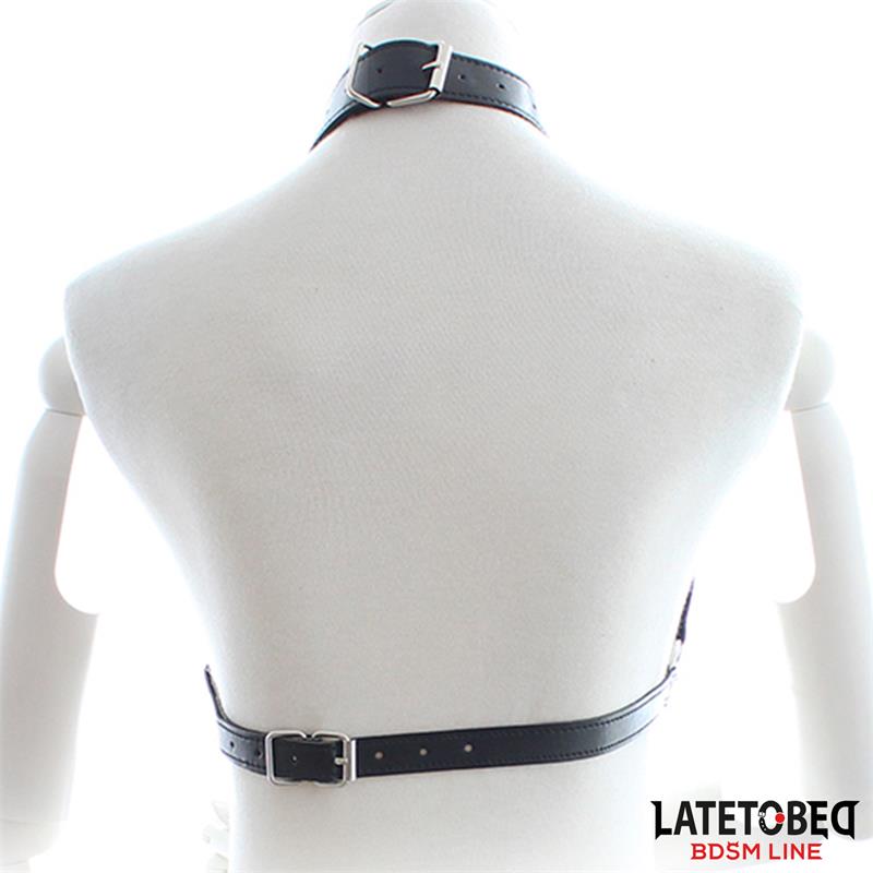 Bondage Harness with Open Cups and Chains Bondage Harness with Open Cups and Chains - Image 5
