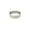 Anello per pene in acciaio per giochi di bondage, argento Bondage Play Steel Cock Ring Silver
