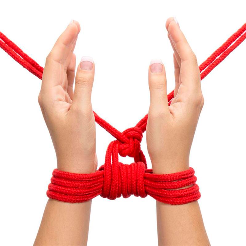 Bondage Rope Soft Red Bondage Rope Soft Red - Image 5