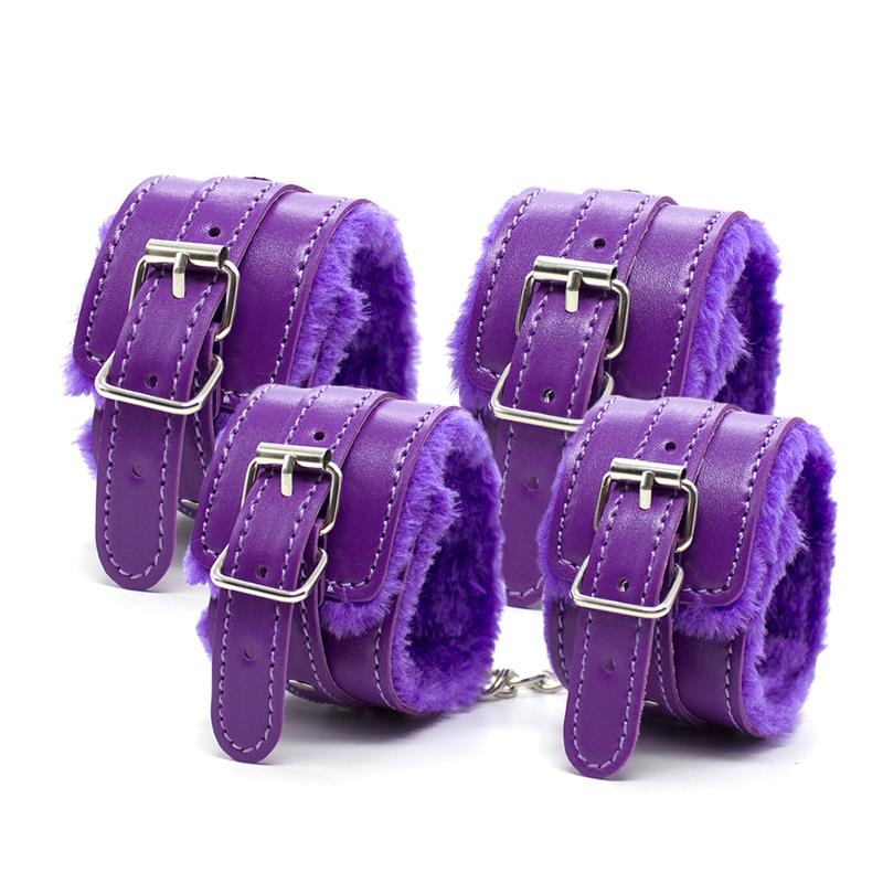 Set bondage 10 pezzi Viola Set bondage 10 pezzi Viola - immagine 5