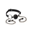 Breathable Mouthgag and Nipple Clamps Breathable Mouthgag and Nipple Clamps