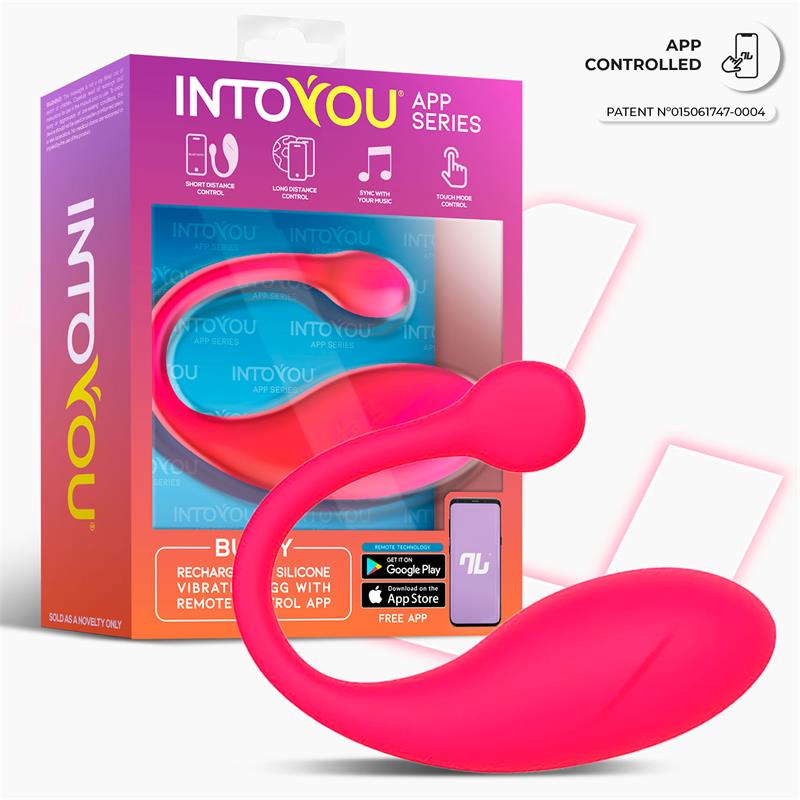 Bulby Vibrating Egg with App Dark Pink Bulby Vibrating Egg with App Dark Pink - Image 2