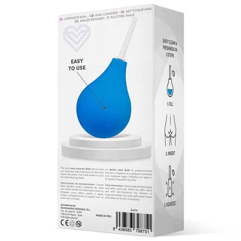 Doccia anale Buld Easy Cleaner Blu Doccia anale Buld Easy Cleaner Blu - immagine 3