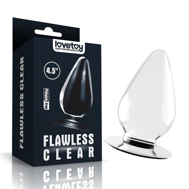 Butt Plug Flawless Clear 4.5 Clear Butt Plug Flawless Clear 4.5 Clear - immagine 2
