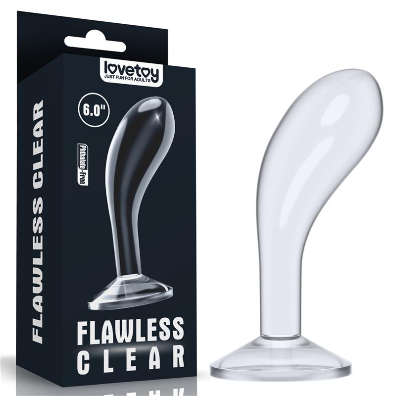 Butt Plug Flawless Clear 6 Clear Butt Plug Flawless Clear 6 Clear - Image 2