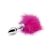 Plug anale piccolo con piuma rosa Butt plug Small with pink feather