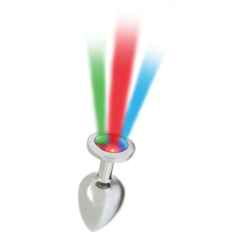 Butt Plug with Led Lights Pisa Silver Butt Plug with Led Lights Pisa Silver - Image 5