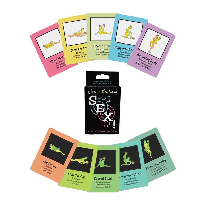 Gioco di carte Glow in the Dark Sex! Cards Card Game Glow in the Dark Sex! Cards
