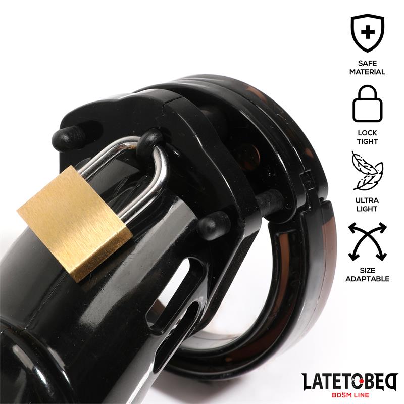 Chastity Penis Cage Long Black Chastity Penis Cage Long Black - Image 5