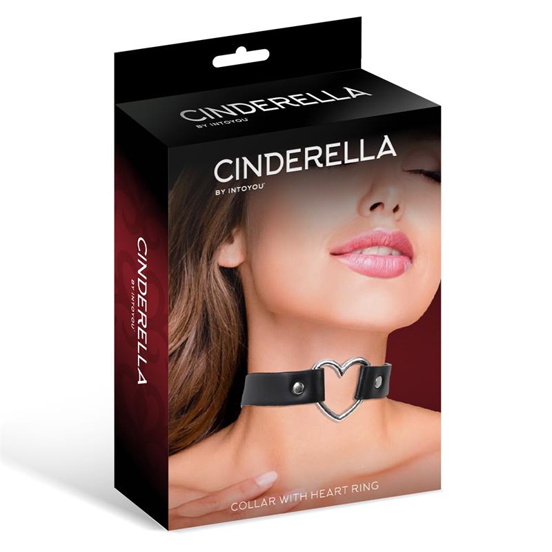Collar with Heart Choker Stile Vegan Lether One Size Collar with Heart Choker Stile Vegan Lether One Size - immagine 3