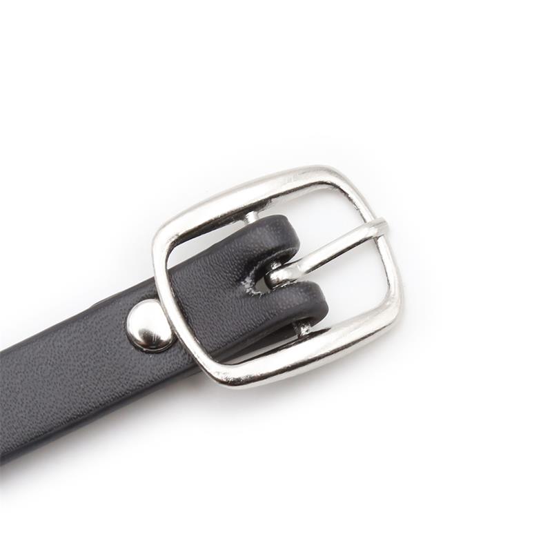 Collar with Hoop and Bell Black Collar with Hoop and Bell Black - immagine 4