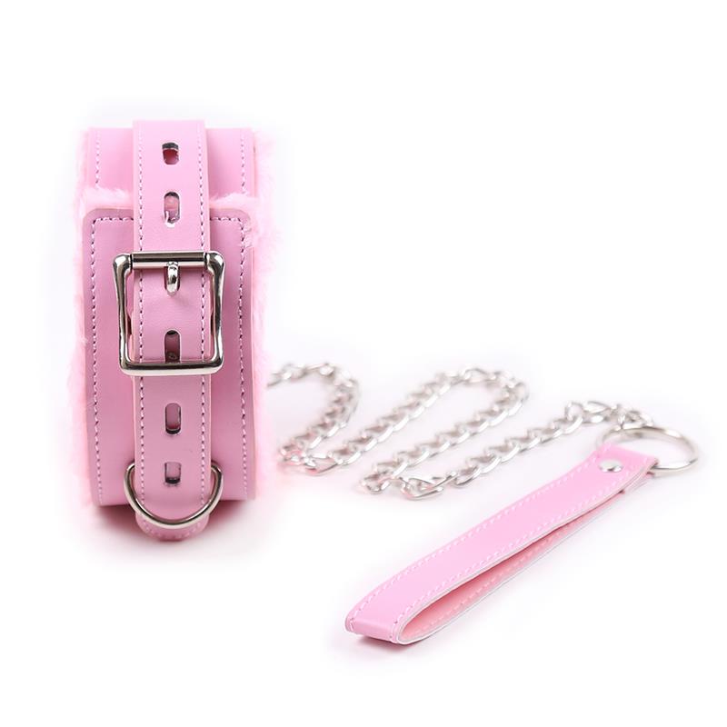 Collar with Leash Pastel Pink Collar with Leash Pastel Pink - Image 2