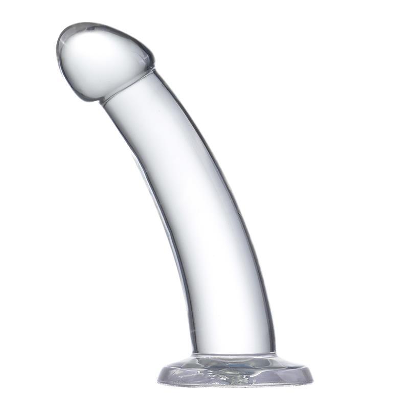 Dildo curvo in cristallo, 18 cm Dildo curvo in cristallo, 18 cm - immagine 4
