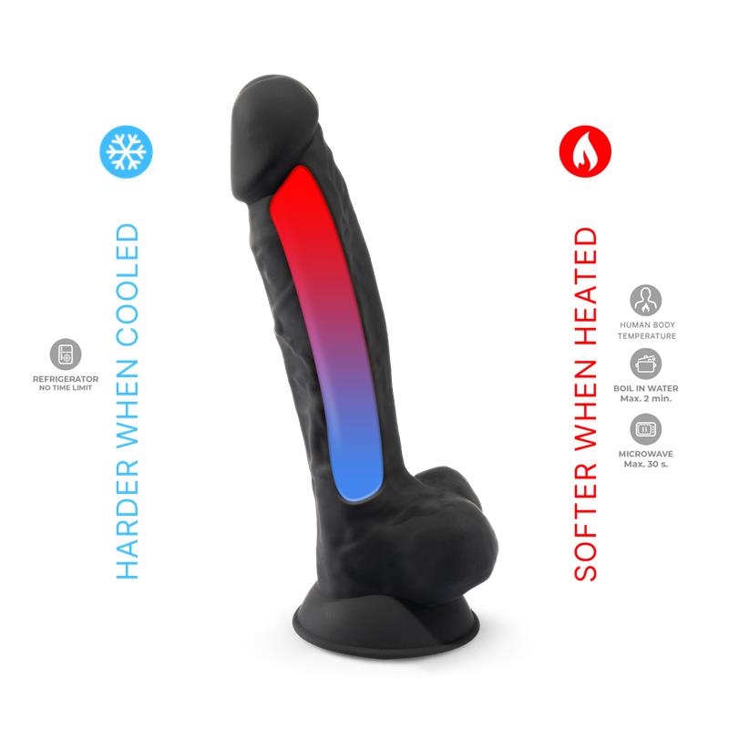 Dildo a doppia densità Mod. 1 - 8 Nero Dildo a doppia densità Mod. 1 - 8 Nero - immagine 5