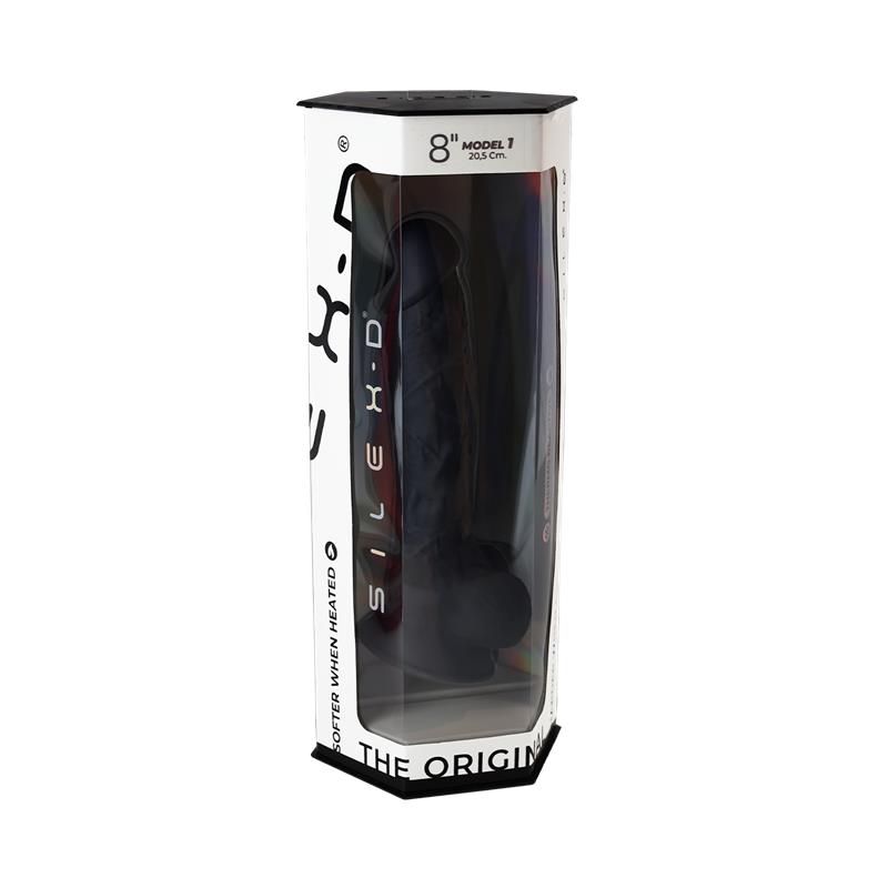 Dildo a doppia densità Mod. 1 - 8 Nero Dildo a doppia densità Mod. 1 - 8 Nero - immagine 7
