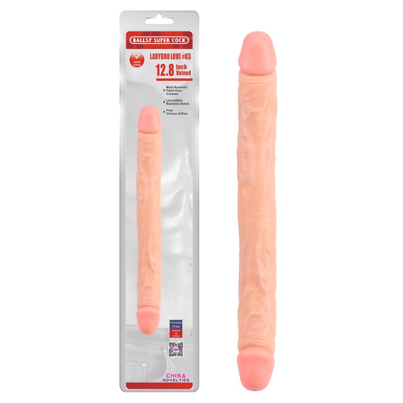 Dildo Ladybro Love N3 32,5 x 3,5 cm color carne Dildo Ladybro Love N3 32,5 x 3,5 cm color carne - immagine 2