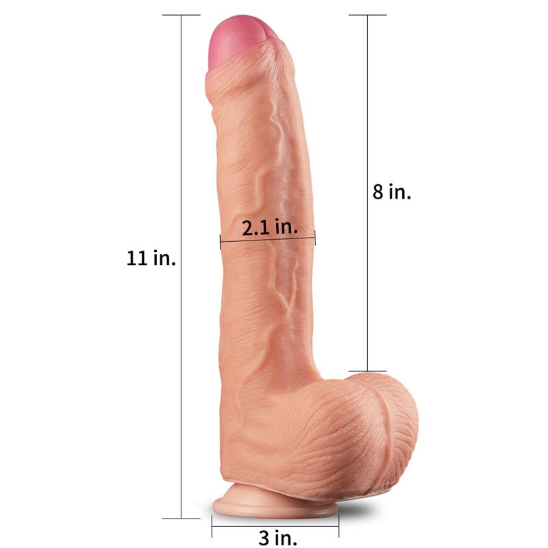 Dildo Nature 11 Dual Layer Flesh Dildo Nature 11 Dual Layer Flesh - Image 2