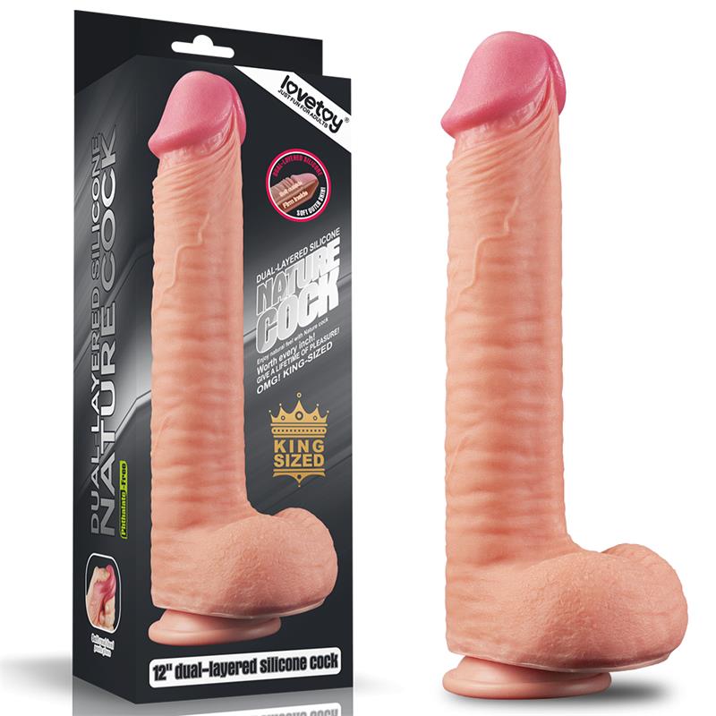 Dildo Nature 12 Dual Layer Flesh Dildo Nature 12 Dual Layer Flesh - immagine 4