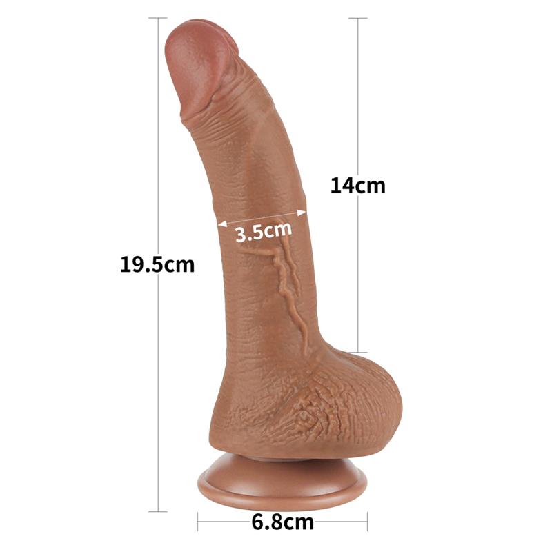 Dildo Sliding Skin 7.5 marrone Dildo Sliding Skin 7.5 marrone - immagine 11