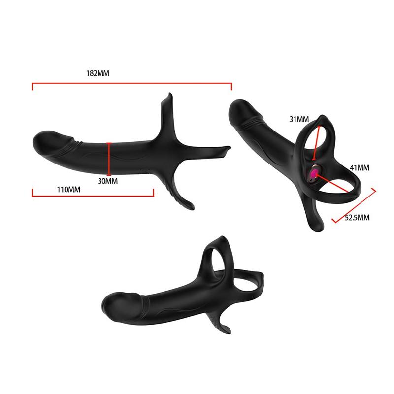 Double penetration Dildo with Vibration Double penetration Dildo with Vibration - immagine 14