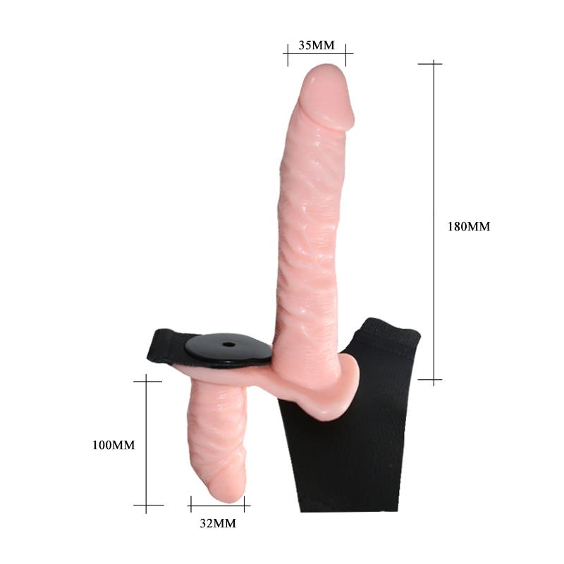 Strap-on per doppia penetrazione color carne Strap-on per doppia penetrazione color carne - immagine 8