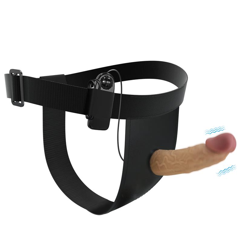 Imbracatura Draven con dildo vibrante cavo Imbracatura Draven con dildo vibrante cavo - immagine 2