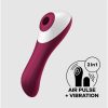 Dual Crush Vibe And Clitoris Sucker USB Red Dual Crush Vibe And Clitoris Sucker USB Red