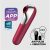 Dual Love Vibe e Sucker con Air Pulse Rosso Dual Love Vibe and Sucker with Air Pulse Red