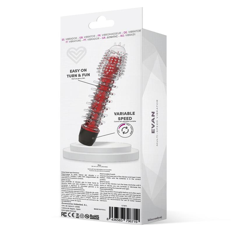 Evan Vibe Multi Speed Red Evan Vibe Multi Speed Red - immagine 3