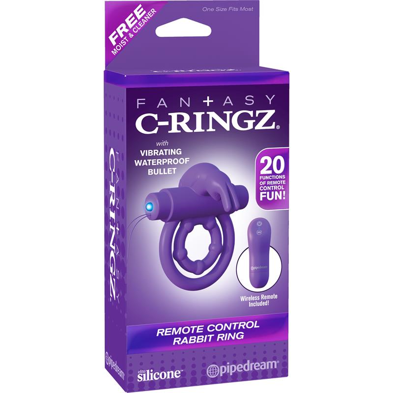 Fantasy C-Ringz Aro de Conejo con Control Remoto Púrpura Fantasy C-Ringz Aro de Conejo con Control Remoto Púrpura - immagine 3