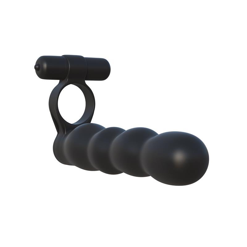 Fantasy C-Ringz Posable Partner Double Penetrator Black Fantasy C-Ringz Posable Partner Double Penetrator Black