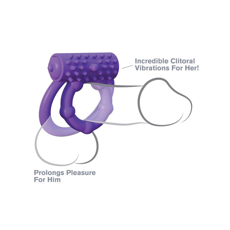 Fantasy C-Ringz Vibrating Prolong Performance Ring Purple Fantasy C-Ringz Vibrating Prolong Performance Ring Purple - immagine 2