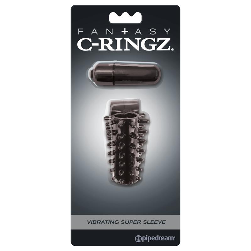 Fantasy C-Ringz Vibrating Super Sleeve Black Fantasy C-Ringz Vibrating Super Sleeve Black - Image 3