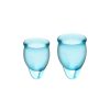 Feel Confident Menstrual Cup Light Blue Pack of 2 Feel Confident Menstrual Cup Light Blue Pack of 2