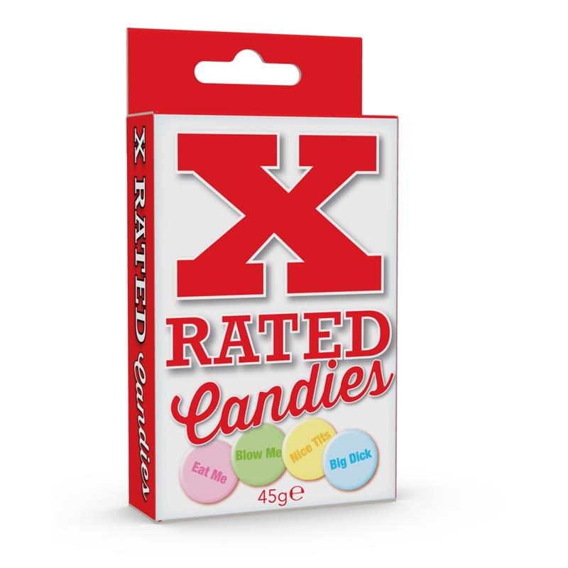 Caramelle alla frutta con messaggi a forma di X Fruit-flavored Candies with X Messages