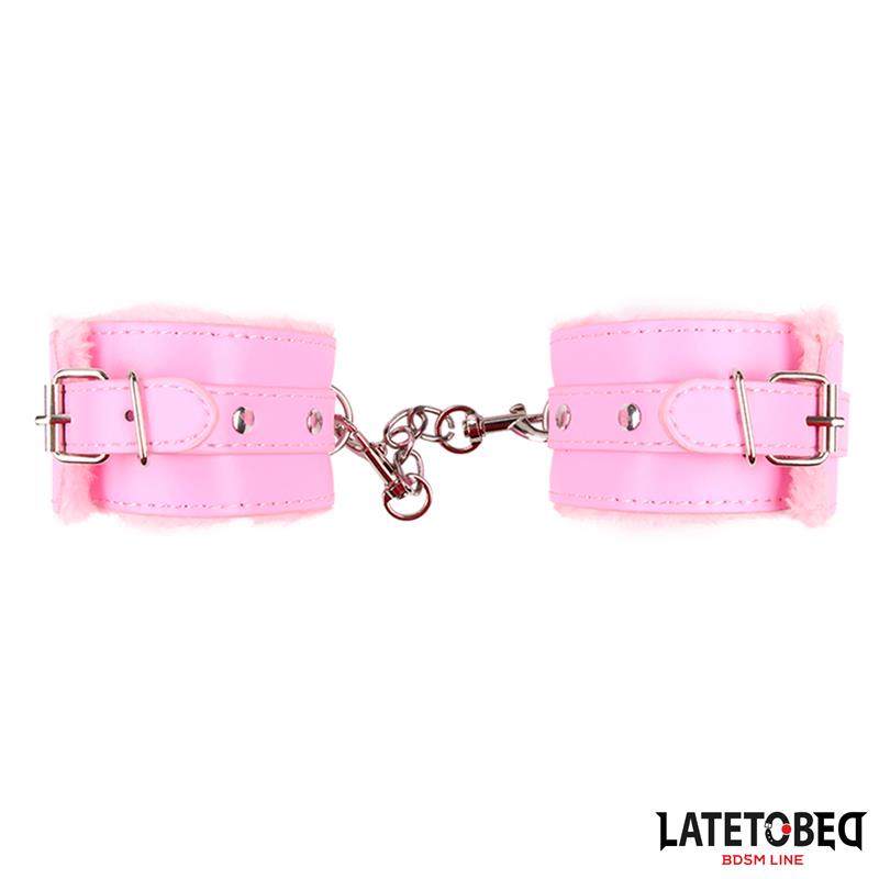 Furry Wrist Cuff Pink Furry Wrist Cuff Pink